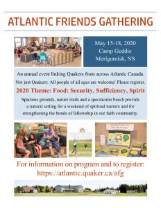 Atlantic Friends Gathering Poster 2020